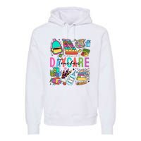 Retro Daycare Teacher Somebody Favorite Premium Hoodie