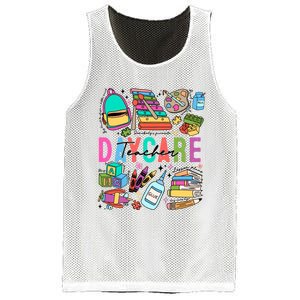 Retro Daycare Teacher Somebody Favorite Mesh Reversible Basketball Jersey Tank