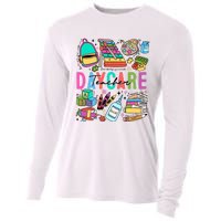 Retro Daycare Teacher Somebody Favorite Cooling Performance Long Sleeve Crew