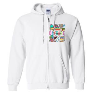 Retro Daycare Teacher Somebody Favorite Full Zip Hoodie