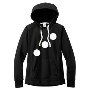 Red Dice Three 3 Casino Matching Halloween Costume Women's Fleece Hoodie