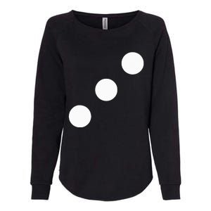 Red Dice Three 3 Casino Matching Halloween Costume Womens California Wash Sweatshirt