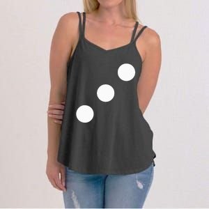 Red Dice Three 3 Casino Matching Halloween Costume Women's Strappy Tank