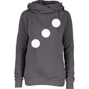 Red Dice Three 3 Casino Matching Halloween Costume Womens Funnel Neck Pullover Hood