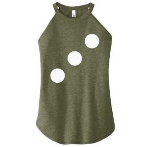 Red Dice Three 3 Casino Matching Halloween Costume Women's Perfect Tri Rocker Tank