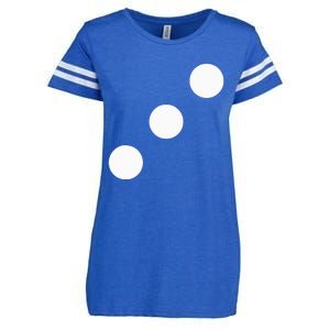 Red Dice Three 3 Casino Matching Halloween Costume Enza Ladies Jersey Football T-Shirt