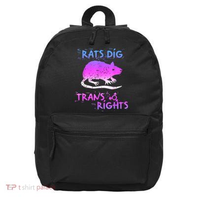 Rats Dig Transrights 16 in Basic Backpack