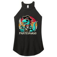 Retro Dinosaur T Rex Pirate Costume Piratesaurus Women's Perfect Tri Rocker Tank