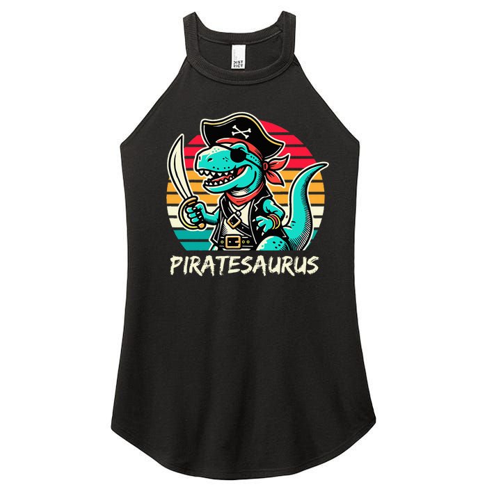 Retro Dinosaur T Rex Pirate Costume Piratesaurus Women's Perfect Tri Rocker Tank