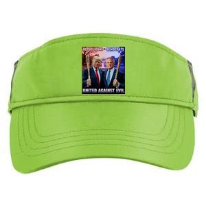 Republican Democrats United Against Evil Trump Kennedy Adult Drive Performance Visor