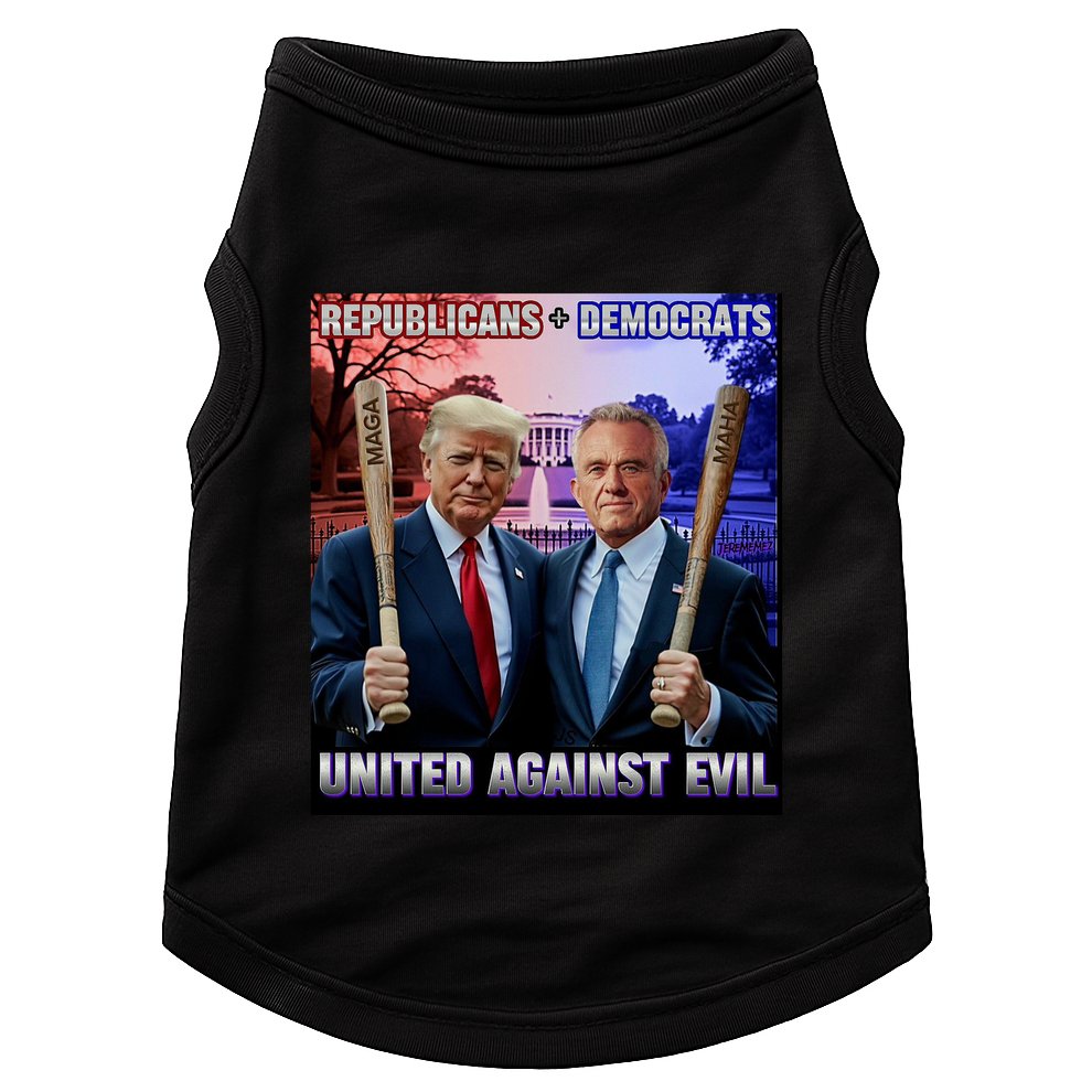 Republican Democrats United Against Evil Trump Kennedy Doggie Tank