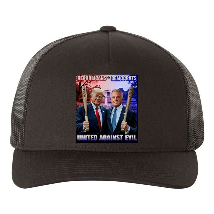 Republican Democrats United Against Evil Trump Kennedy Yupoong Adult 5-Panel Trucker Hat