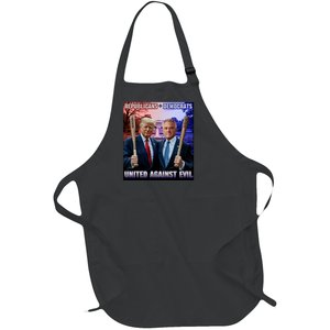 Republican Democrats United Against Evil Trump Kennedy Full-Length Apron With Pockets