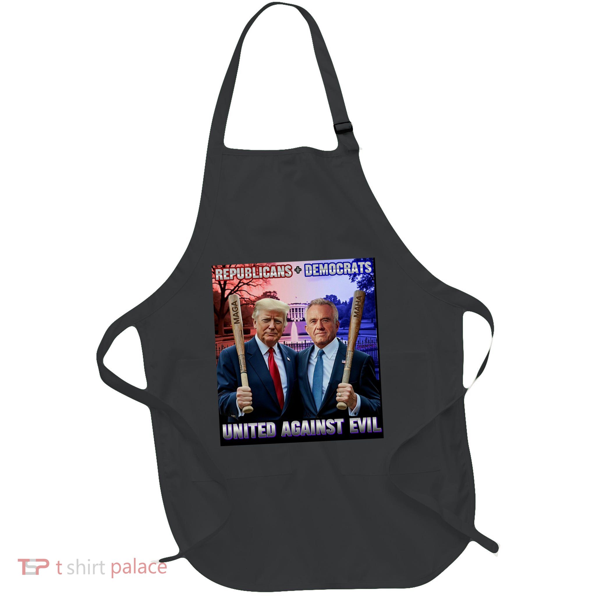 Republican Democrats United Against Evil Trump Kennedy Apron