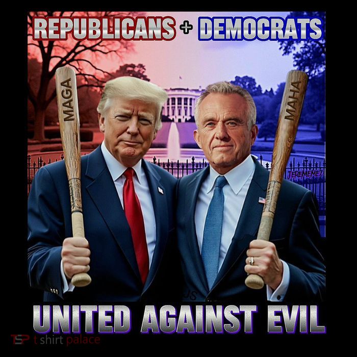 Republican Democrats United Against Evil Trump Kennedy Apron