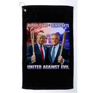 Republican Democrats United Against Evil Trump Kennedy Platinum Collection Golf Towel