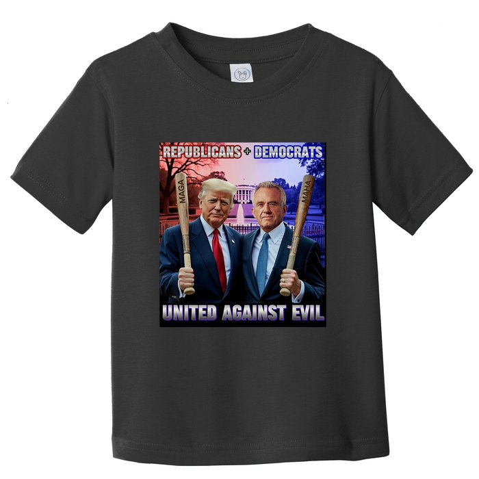 Republican Democrats United Against Evil Trump Kennedy Toddler T-Shirt