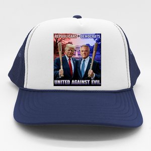 Republican Democrats United Against Evil Trump Kennedy Trucker Hat