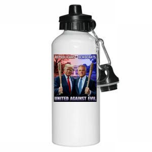 Republican Democrats United Against Evil Trump Kennedy Aluminum Water Bottle