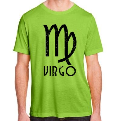 Retro Distressed Virgo Zodiac Sign Birthday Gift Adult ChromaSoft Performance T-Shirt