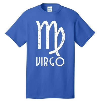 Retro Distressed Virgo Zodiac Sign Birthday Gift Tall T-Shirt