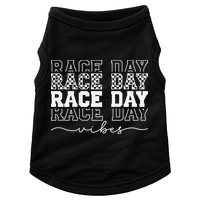Race Day Vibes Checkered Coquette Bow Car Racing Race Day Doggie Tank
