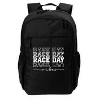 Race Day Vibes Checkered Coquette Bow Car Racing Race Day Backpack