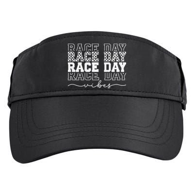 Race Day Vibes Checkered Coquette Bow Car Racing Race Day Adult Drive Performance Visor