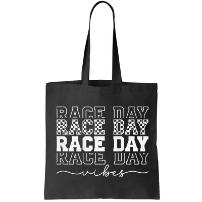 Race Day Vibes Checkered Coquette Bow Car Racing Race Day Bag