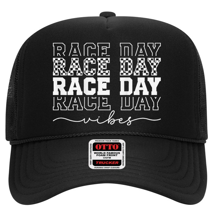 Race Day Vibes Checkered Coquette Bow Car Racing Race Day Hat