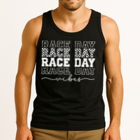 Race Day Vibes Checkered Coquette Bow Car Racing Race Day Tank Top