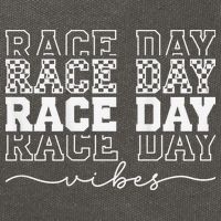 Race Day Vibes Checkered Coquette Bow Car Racing Race Day Cotton Canvas Backpack