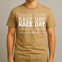 Race Day Vibes Checkered Coquette Bow Car Racing Race Day T-Shirt