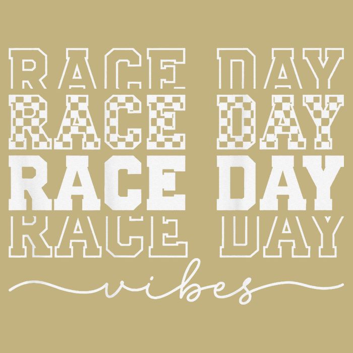Race Day Vibes Checkered Coquette Bow Car Racing Race Day T-Shirt