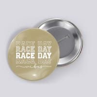 Race Day Vibes Checkered Coquette Bow Car Racing Race Day Button