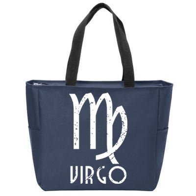 Retro Distressed Virgo Zodiac Sign Birthday Gift Zip Tote Bag