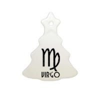 Retro Distressed Virgo Zodiac Sign Birthday Gift Ceramic Tree Ornament