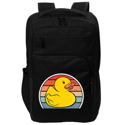 Rubber Duck Vintage Rubber Duckie Retro Impact Tech Backpack