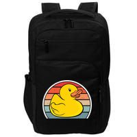 Rubber Duck Vintage Rubber Duckie Retro Impact Tech Backpack