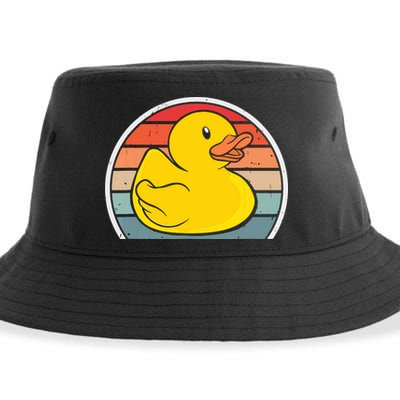 Rubber Duck Vintage Rubber Duckie Retro Sustainable Bucket Hat