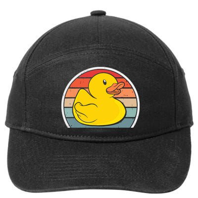 Rubber Duck Vintage Rubber Duckie Retro 7-Panel Snapback Hat