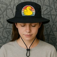 Rubber Duck Vintage Rubber Duckie Retro Bucket Hat
