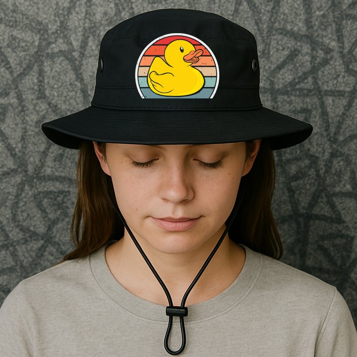 Rubber Duck Vintage Rubber Duckie Retro Bucket Hat