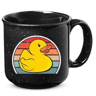 Rubber Duck Vintage Rubber Duckie Retro 15oz Campfire Ceramic Mug
