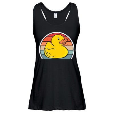 Rubber Duck Vintage Rubber Duckie Retro Ladies Essential Flowy Tank