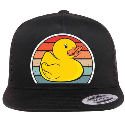 Rubber Duck Vintage Rubber Duckie Retro Flatbill Hat