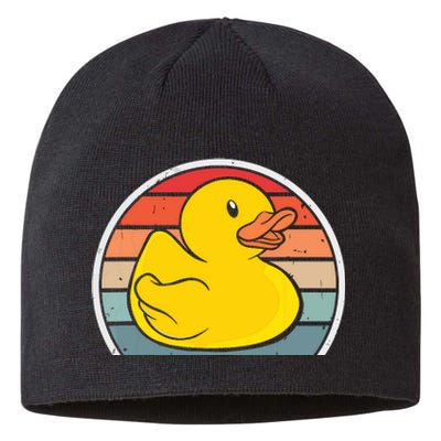 Rubber Duck Vintage Rubber Duckie Retro Sustainable Beanie