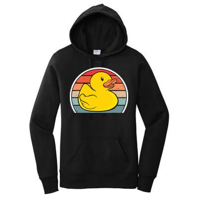 Rubber Duck Vintage Rubber Duckie Retro Women's Pullover Hoodie