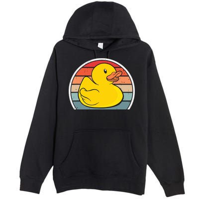Rubber Duck Vintage Rubber Duckie Retro Premium Pullover Hoodie