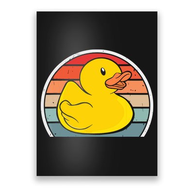 Rubber Duck Vintage Rubber Duckie Retro Poster
